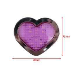 BRAND NEW 2PCS Purple Heart Shaped Side Marker / Accessory / Led Light / Turn Signal