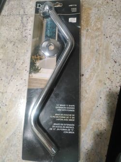 Danze  Plumbing 13" S-Shape Chrome Shower Arm with Flange
