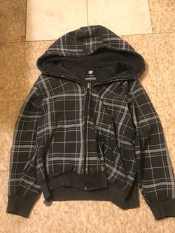 Yago pattern zip up hoodie