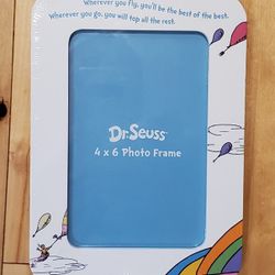 NEW Dr. Seuss 'Wherever You Fly...' Table Top Picture Frame (4x6)