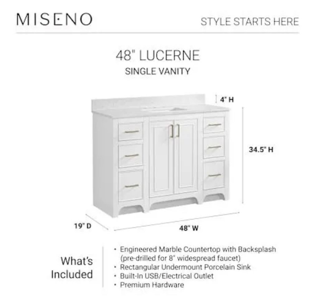 48” Bathroom Vanity