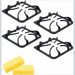 Upgraded (contact info removed)05 Cast Iron Stove Burner Grate Set for Frigidaire Kenmore Gas..