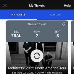 2 Architects Tickets For San Fran