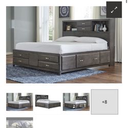 Caitbrook California King Storage Bed with 8 Drawers