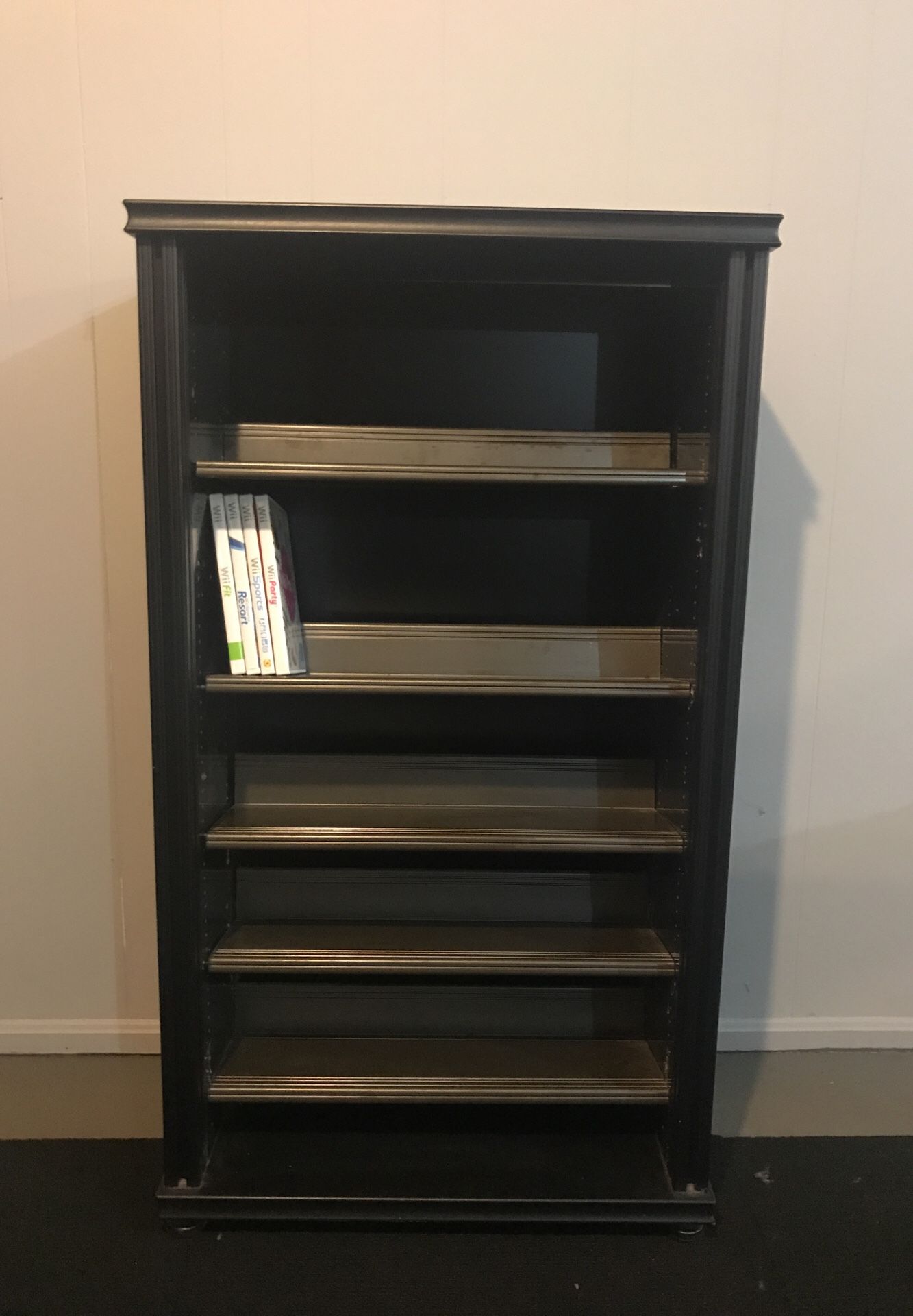 Media Storage Cabinet-Salamander Design-Black
