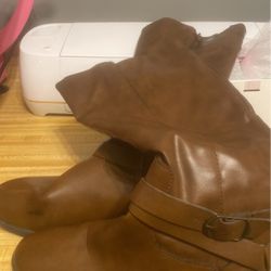 Style And co Brown Boots Size 9.5 Woman 