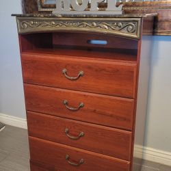 NICE BROWN TALL DRESSER 