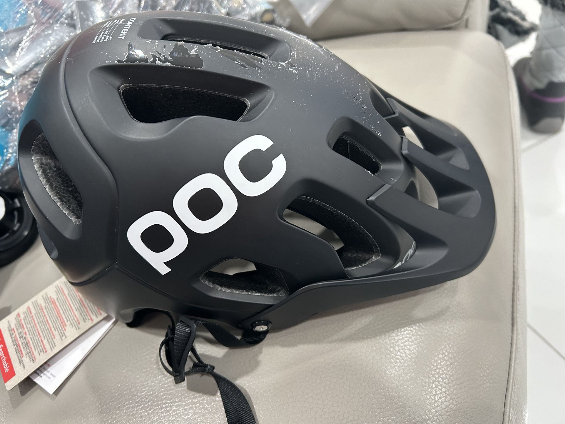 POC, Tectal, Helmet for Mountain Biking M/L 55/58 Uranium Black