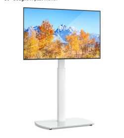 Universal TV Floor Stand with Mount for 27-70 Inch - White