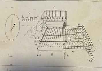 Brand New Metal Dish Rack Two Tier