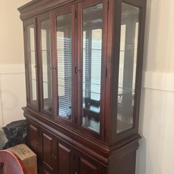 Authentic Wooden China Cabinet