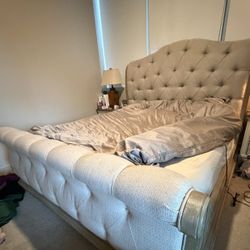 King Sleigh Bed Frame For Sale. 