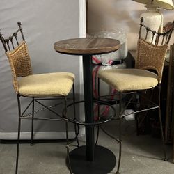 Tall Table With 2 Chairs 