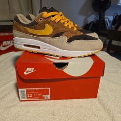 Size 12 - Nike Air Max 1 Premium ‘Ugly Duckling - Pecan’ Men’s Sneakers