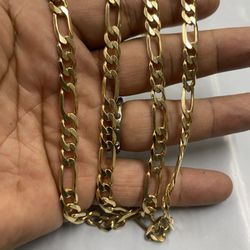 14k Gold Figaro Necklace 