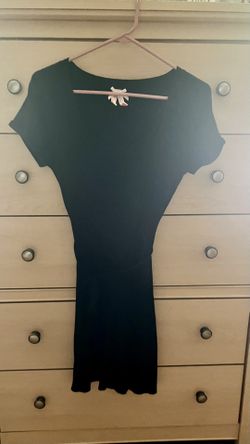 Casual Black Knit Dress Size L