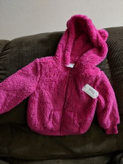 Pink fuzzy sweater