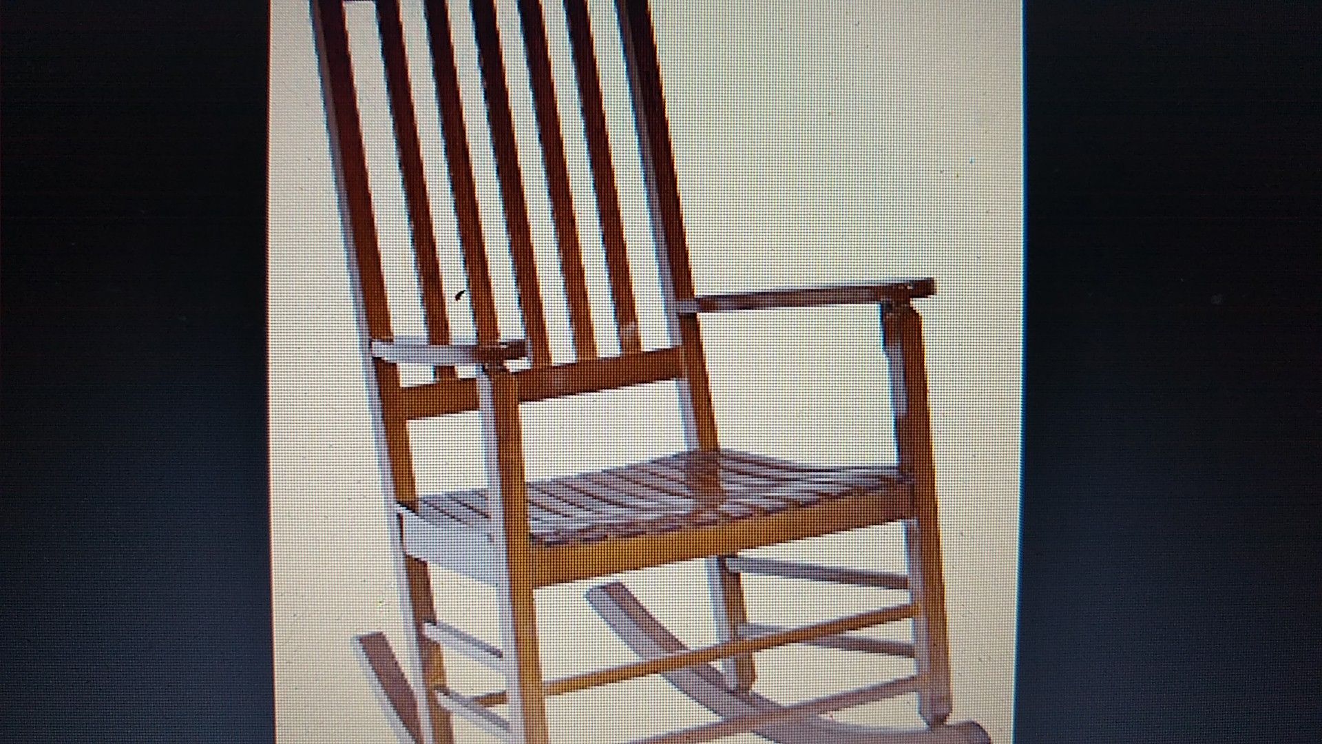 Jack Post Natural Mission Outdoor Rocker, 25.75" X 34" X 44.5"