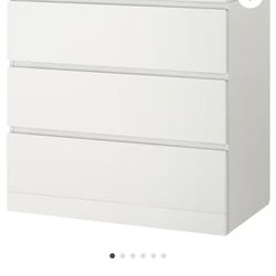 IKEA malm Chest Of Drawers With Tempered Glass