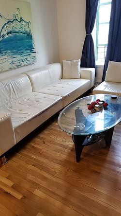 Modani Furniture White Sectional used