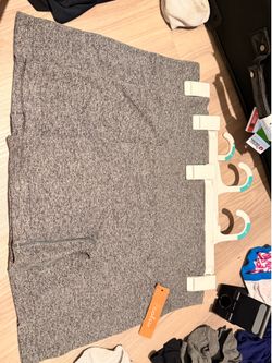 3 Colsie Women's Gray Athletic Skort Size S Stretch Activewear Pull On Shorts