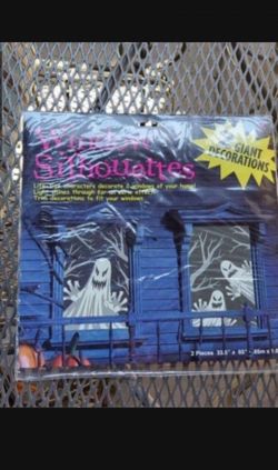 Halloween Decorations Giant Window Silouattes light shines Box2