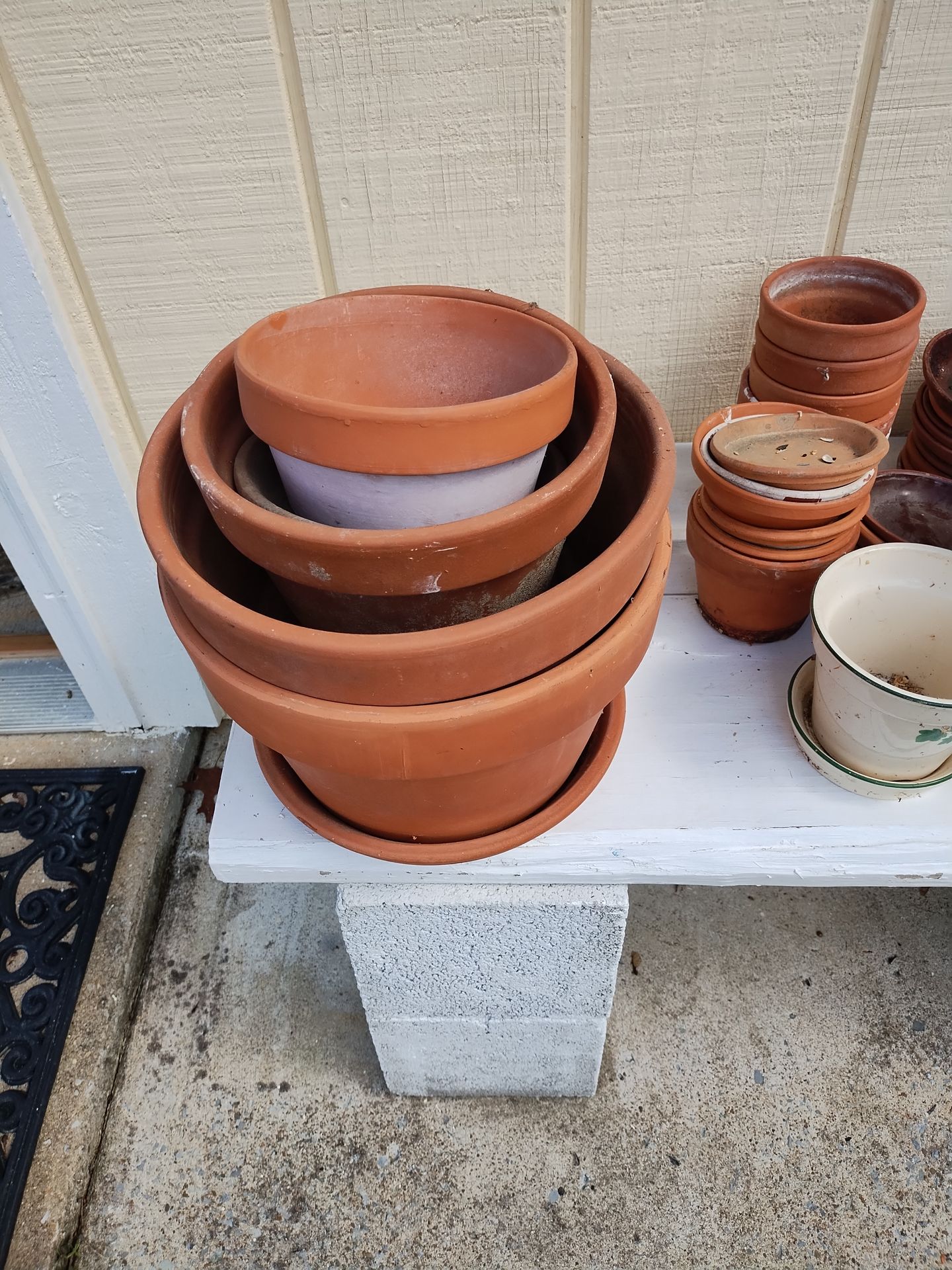 Pots and saucers