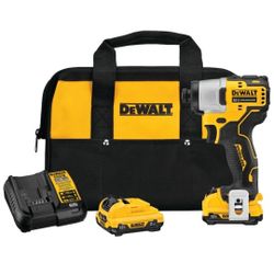 DEWALT XTREME 12V Brushless Impact Driver Kit w/ Battery Charger Bag