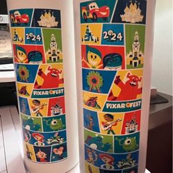 (Set of 2)2024 Pixar Fest character water bottle/ Hydro Flask, stainless steel. 11”