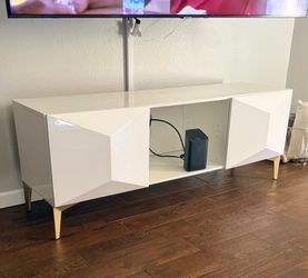 White TV Console
