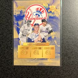 Yankees Legendary Home Run Gold Limited Edition Card