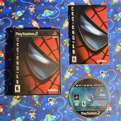 Spider-Man 1 Sony PlayStation 2 PS2 Complete CIB W/ Registration Card