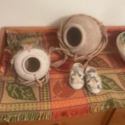 Decorative Ceramic Pots And Ceramic Moccasins