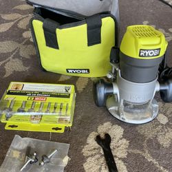Router Ryobi R163g With Bag And Bits 