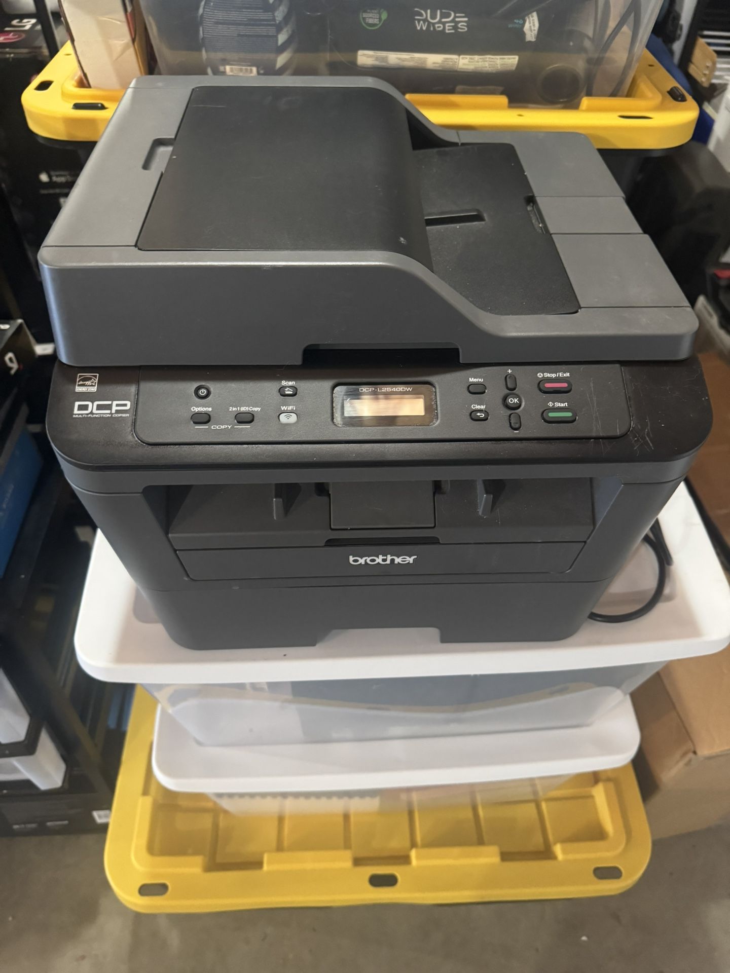 Brother - DCP-L2640DW Wireless 3-in-1 Laser Printer - Gray