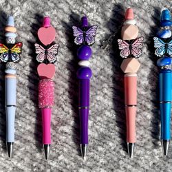 Beaded Pens, Butterflies, Gifts