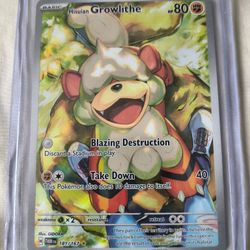 Full Art Hisuian Growlithe Pokemon Card