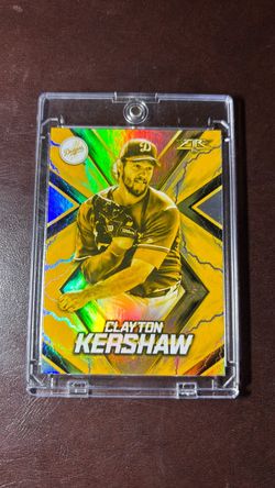 2017 Topps Fire Clayton Kershaw SP Gold Minted Refactor