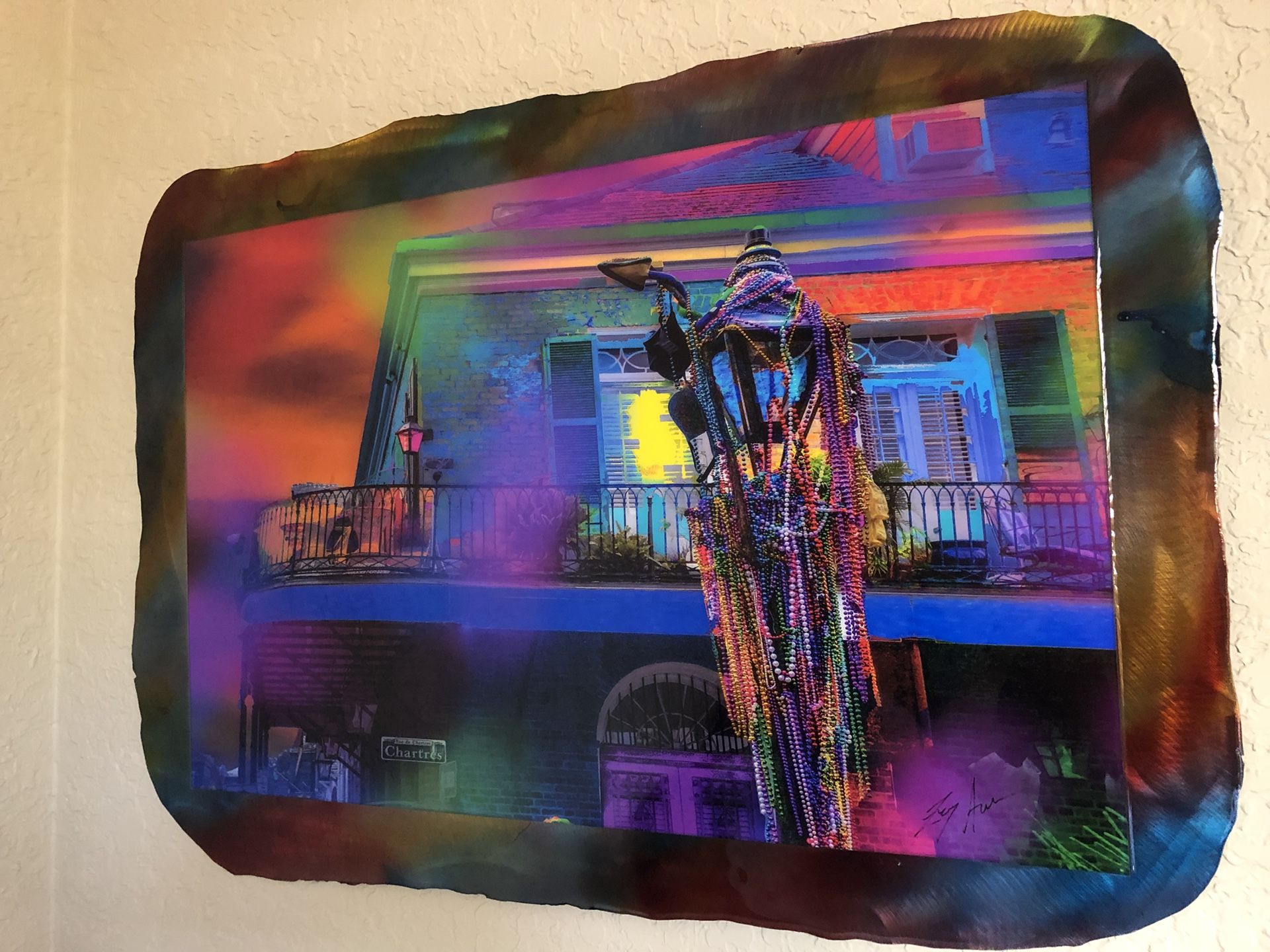 New Orleans metal art by Zee Amer