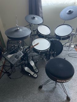 Roland VAD307 V-Drums with TD-27 Module & VH14D Digital Hi-Hat