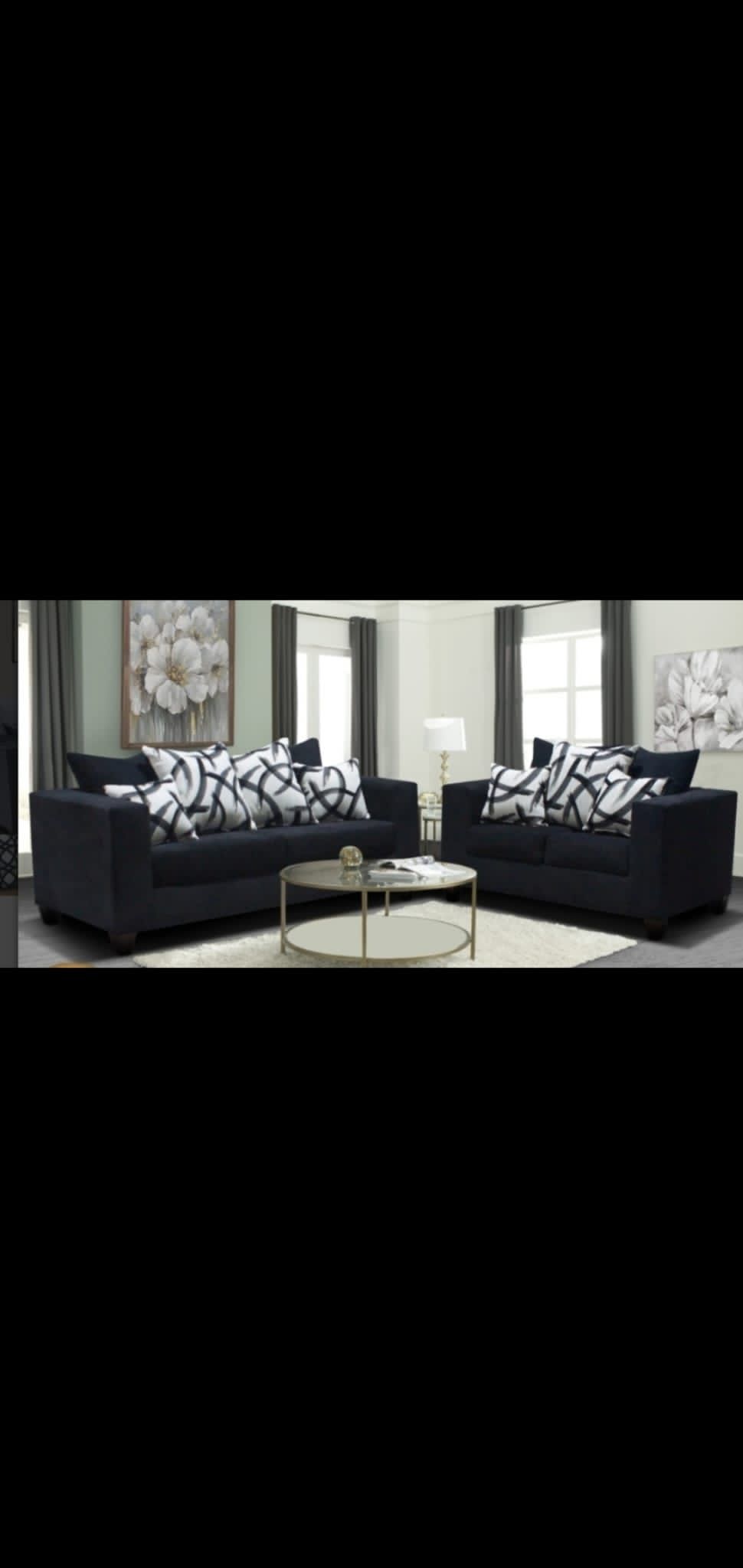 Black Sofa And Loveseat On Sale