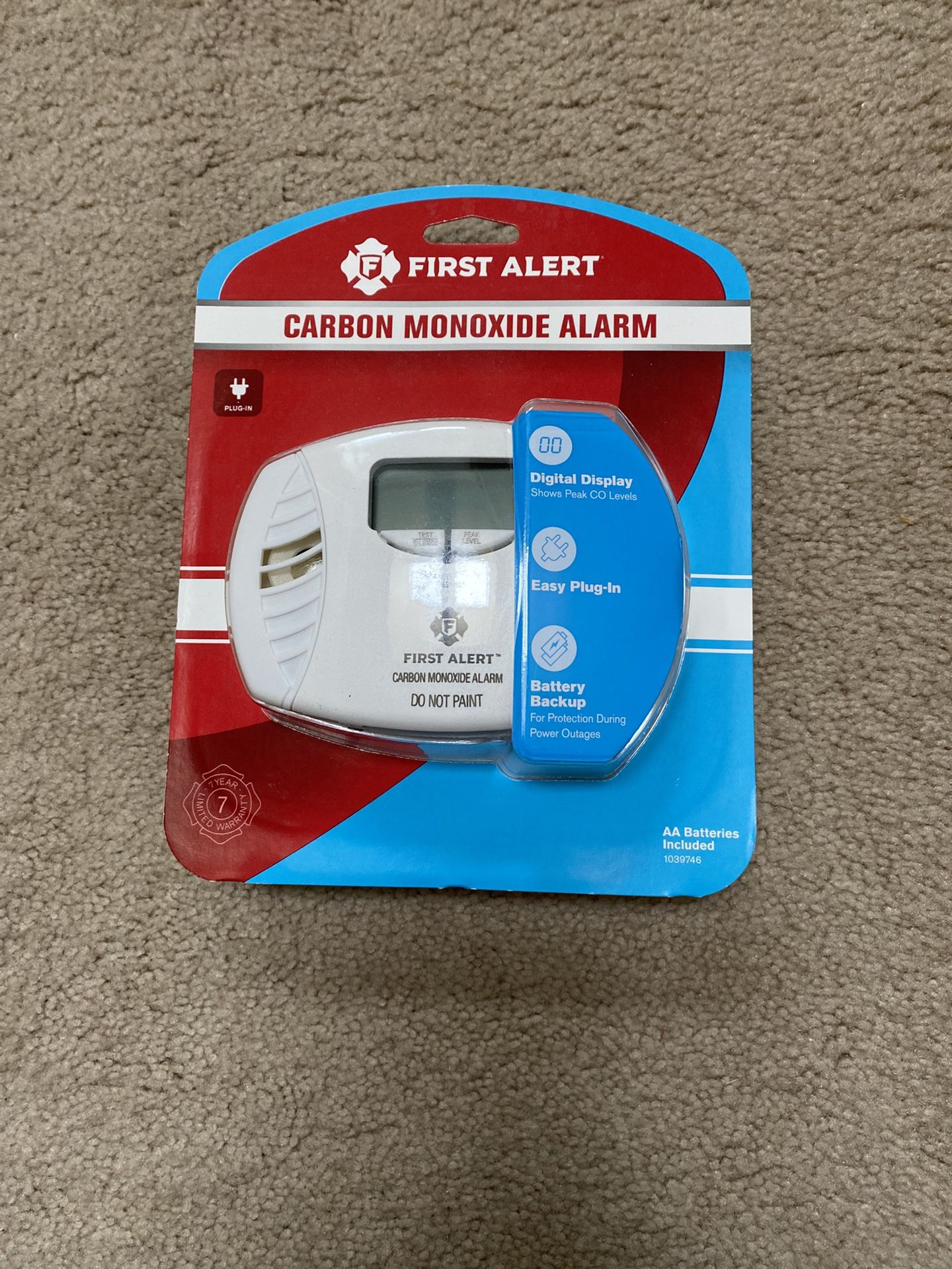 First Alert Carbon Monoxide Alarm