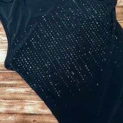 Top W/black Sequins XS