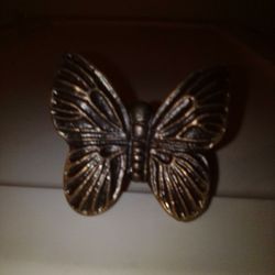 DRITZ CAST IRON BUTTERFLY KNOB BRONZE