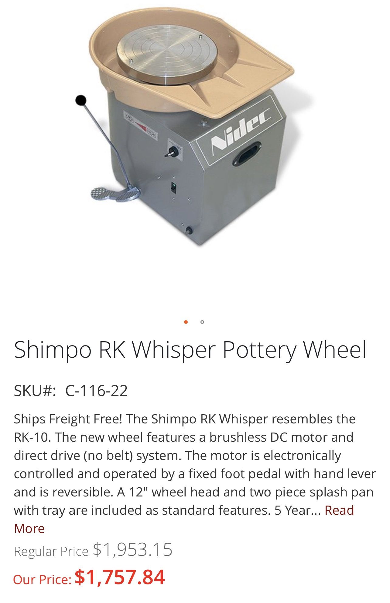 Shimpo RK Whisper