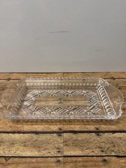 Glass serving tray