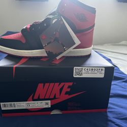 Mens Jordan 1 Bred 85 High Sz 13