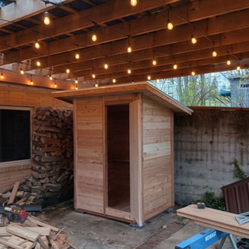 Cedar sauna