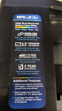 BROTHER MFC-J615w Printer