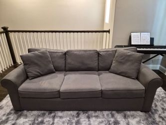 grey sofa (x2)